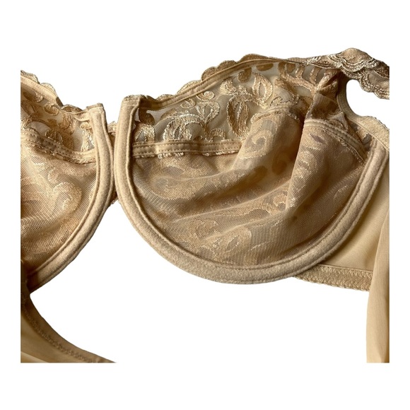 Wacoal 40 D Women’s Nude Lace Underwire Bra Unlined - Picture 8 of 11